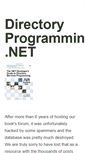 Mobile Screenshot of directoryprogramming.net